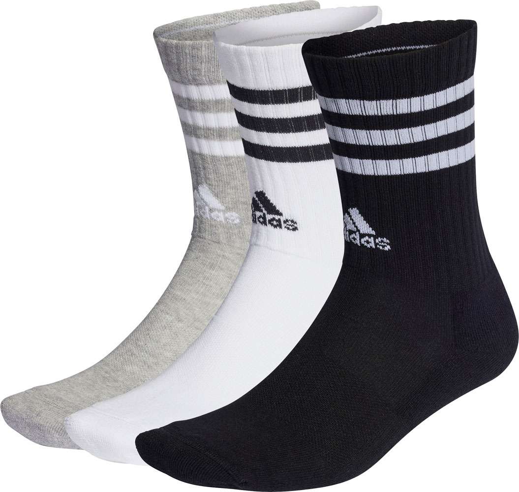 Adidas 3-stripes cushioned crew - socks (3-pack)