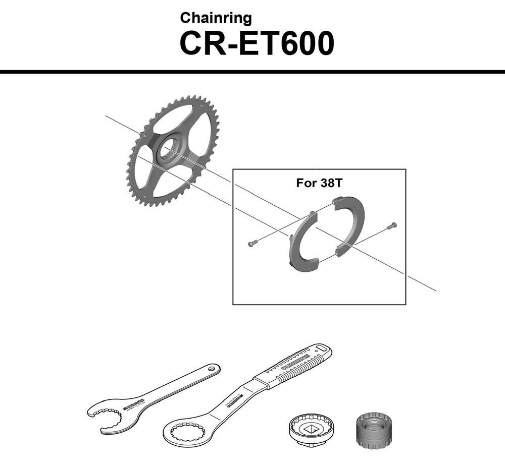 Shimano steps cr-et600 chainring