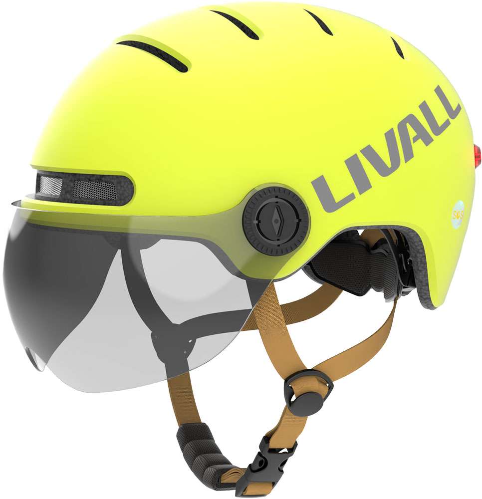Livall l23 - urban led bike helmet with visor