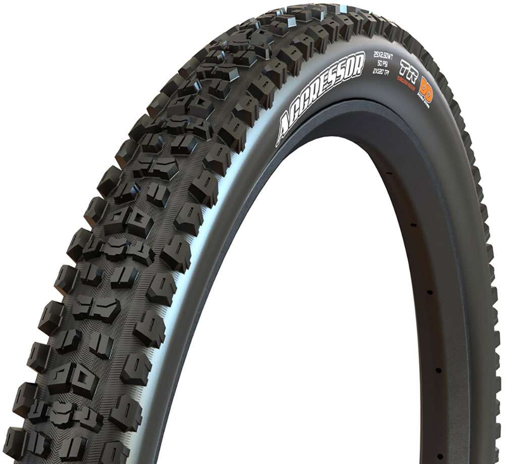 Maxxis aggressor 27.5x2.50 wt dd tr dual 120x2 folding tyre