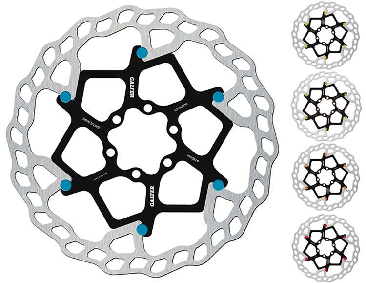 Galfer bike wave® floating mtb 6-bolt disc rotor 203mm