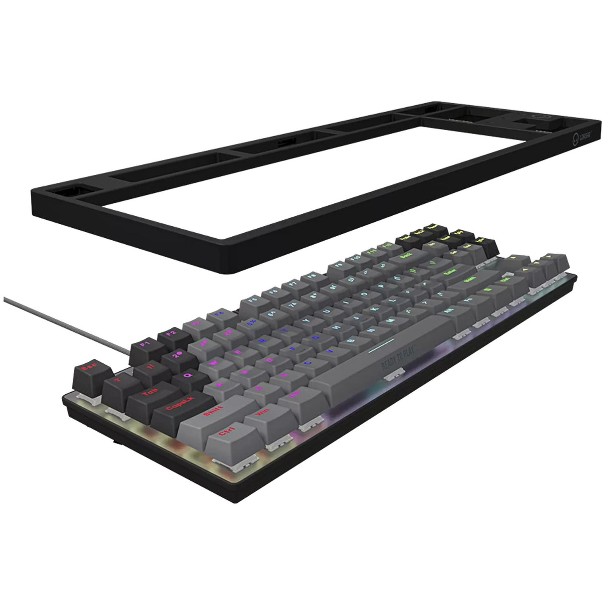 Lorgar azar 514tkl, gaming toetsenbord (zwart, us lay-out, logar dream, tkl, rgb)