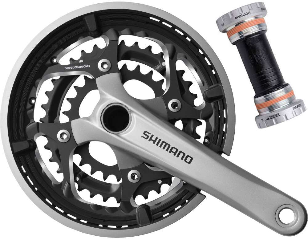 Shimano fc-t551 3x10-speed crank 48 36 26