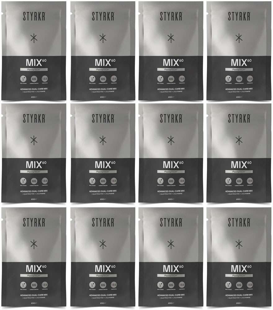 Styrkr mix60 dual-carb energy drink 12er box