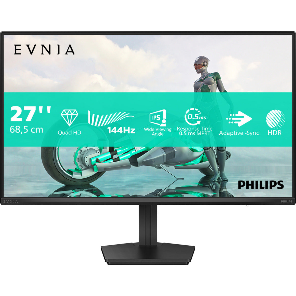 Монитор за игри Philips Evnia 27m2n3500nf 00 27 (черен, HDMI, порт за дисплей, 144 Hz)