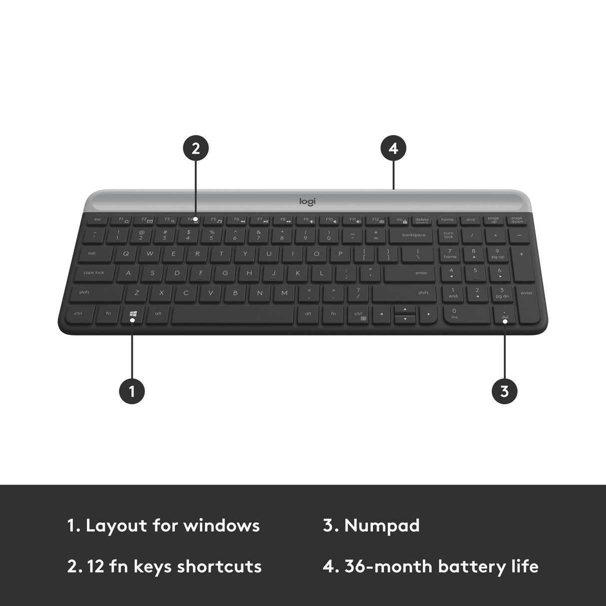 Logitech MK470 vékony vezeték nélküli billentyűzet és egér kombináció