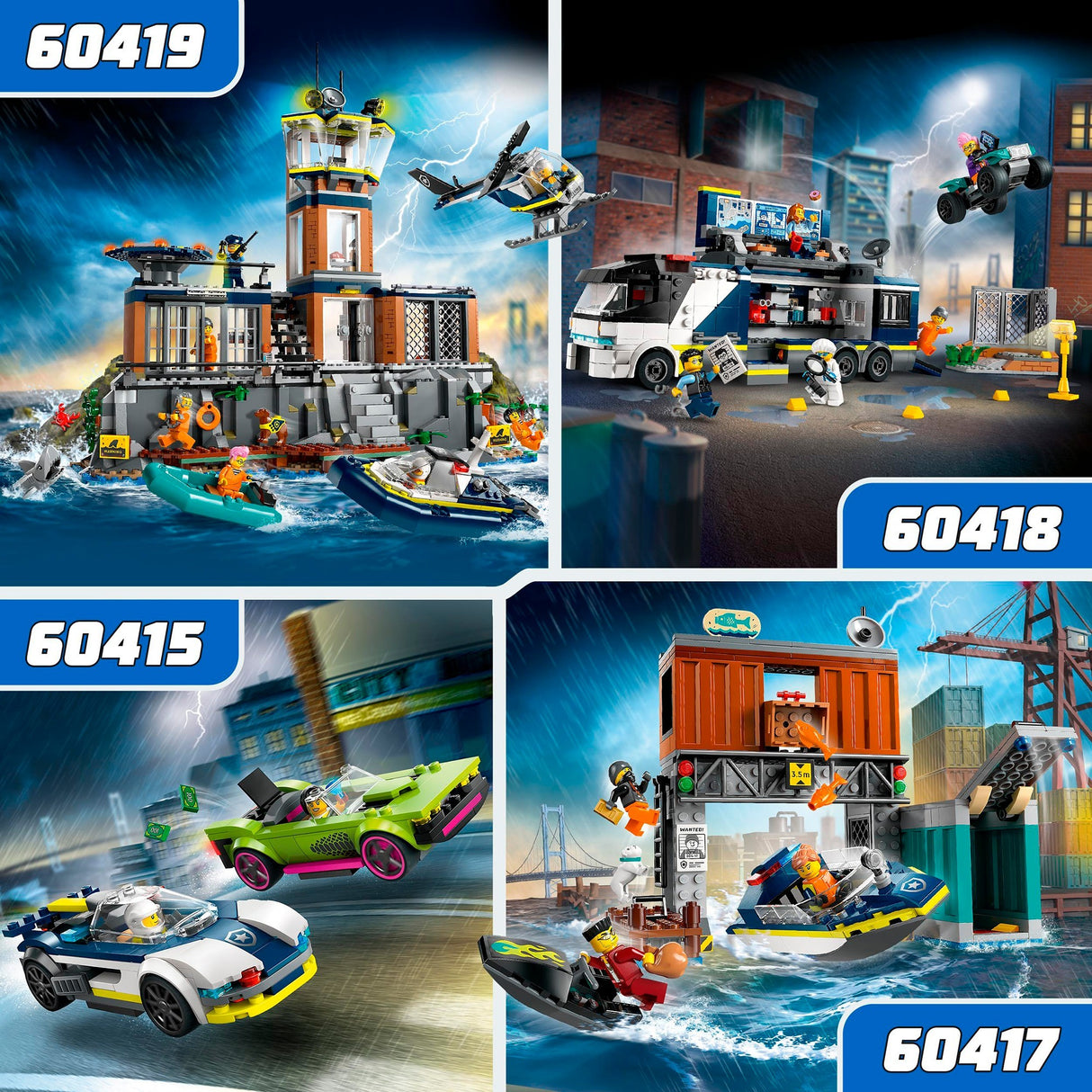 Lego Lego City 60415 Policijski avtomobil in hitri avtomobil
