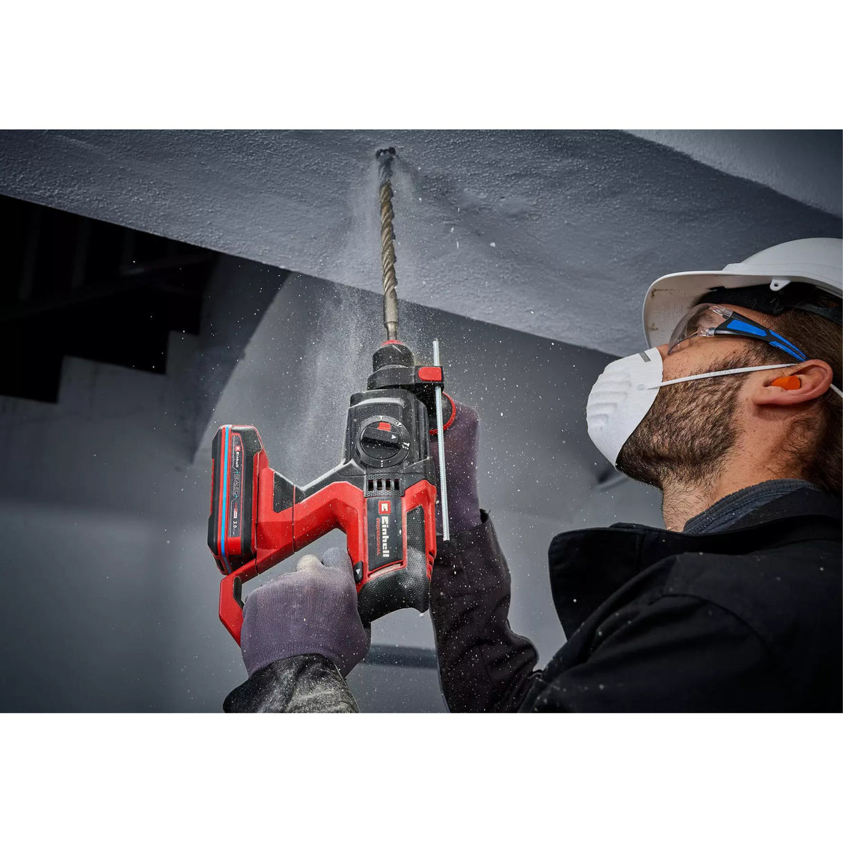 Einhell tp-hd 18 22 d li bl - sólo profesionálna akumulátorová príklepová vŕtačka (červená čierna, batéria a nabíjačka nie sú súčasťou balenia, vrátane úložného puzdra e-case s-f)