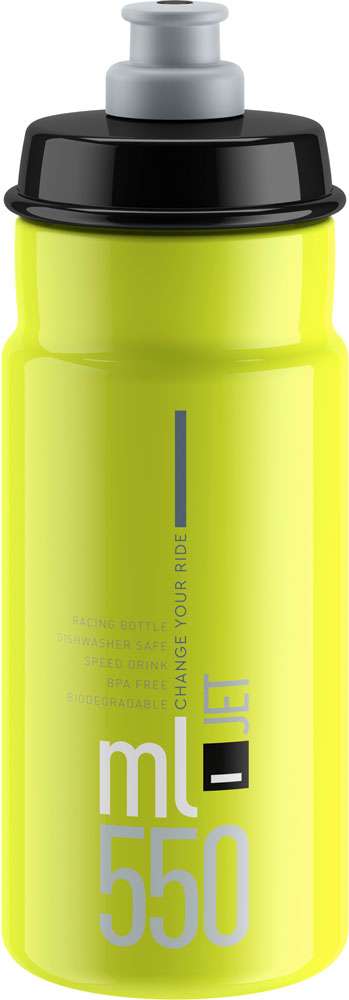 Elite water bottle jet plus bottle jet plus 550ml yellow black