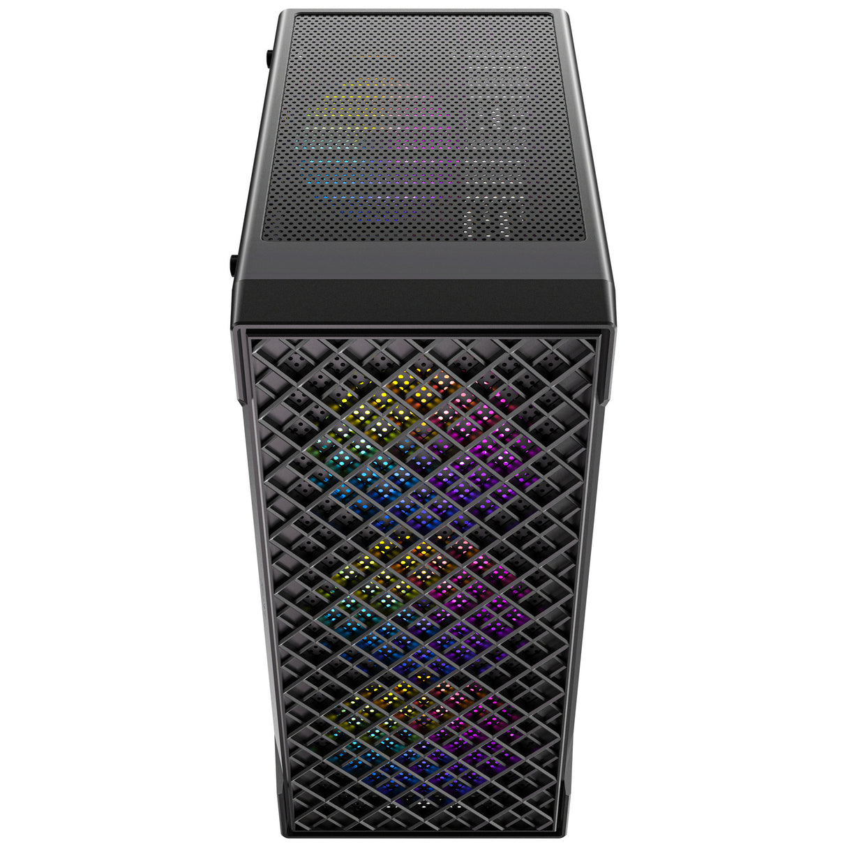 Antec vx320 argb midi tårnhus (svart | 3x usb-a | herdet glass)