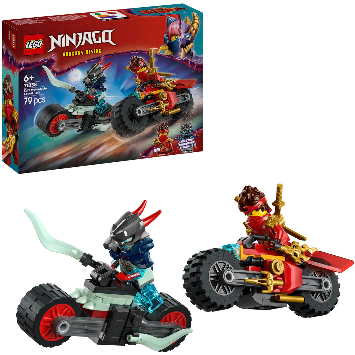 Lego ninjago 71838 kai's motorrace
