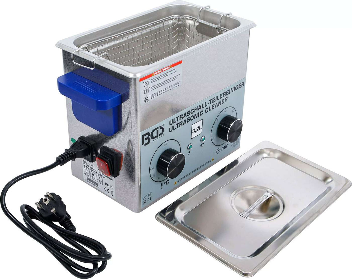 Bgs technic ultrasonic parts cleaner 3.2 l