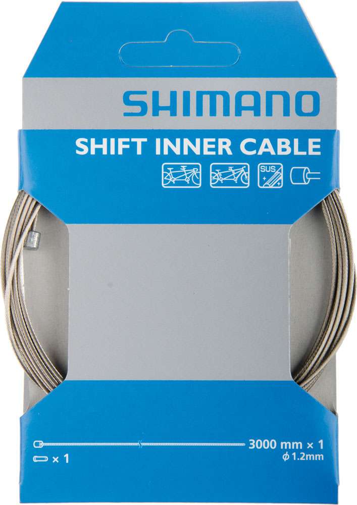 Shimano tandem stainless steel sus shift inner cable 1.2mm x 3000mm