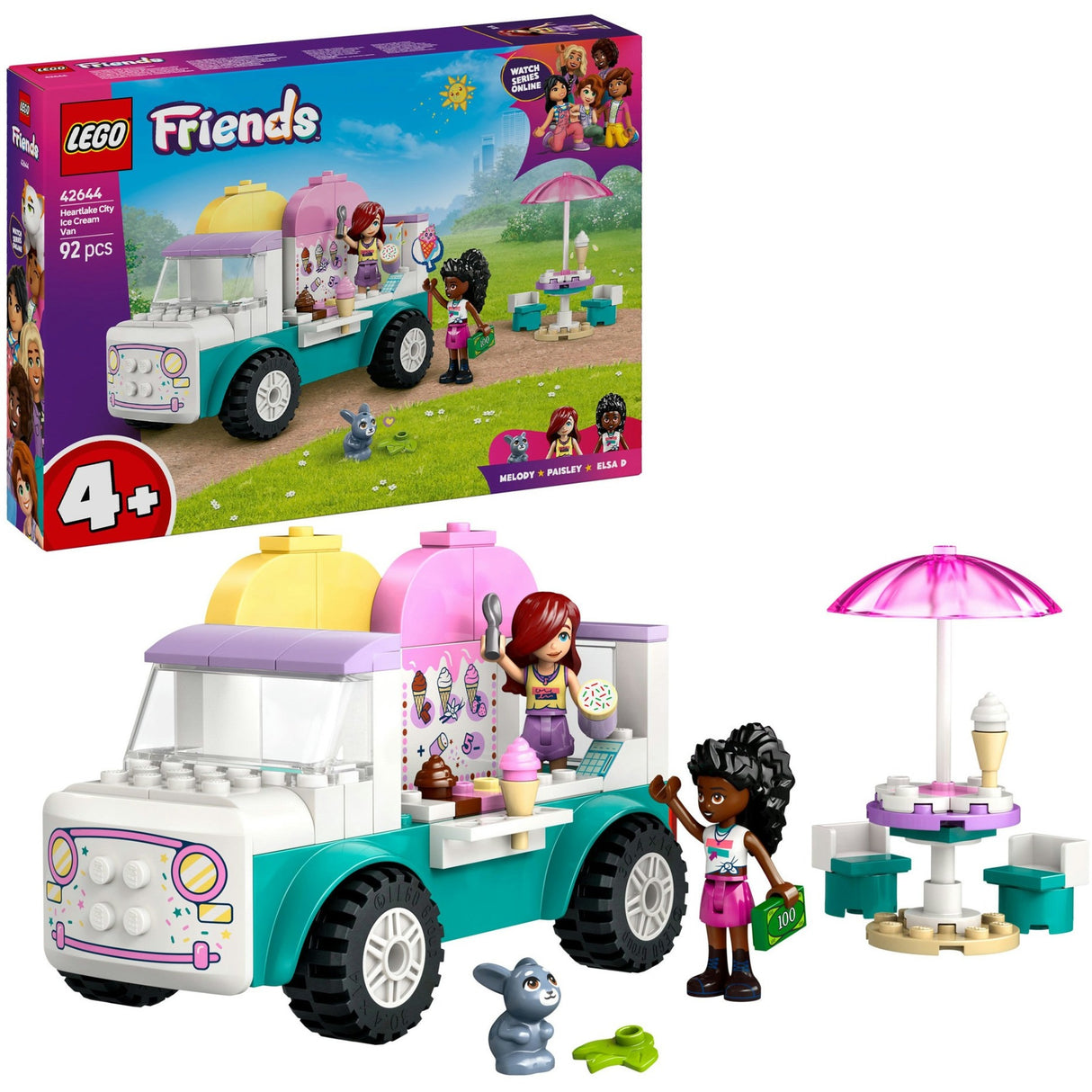 Lego friends 42644 zmrzlinové auto v meste Heartlake