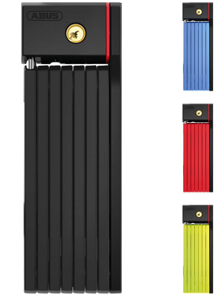 ABUS BORDO BIG UGRIP 5700 BLACK - Zložljiva ključavnica, 100 cm, športna