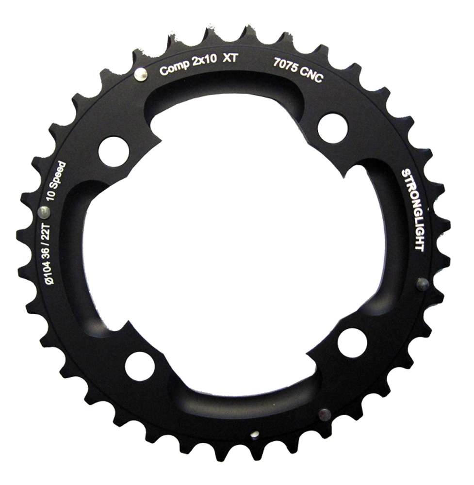 Stronglight chainring for shimano 2x10-speed xt 785
