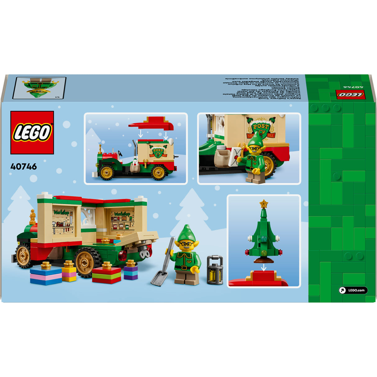 Lego le séasúr 40746 trucail seachadta Santa Claus | 2 ríomhaire
