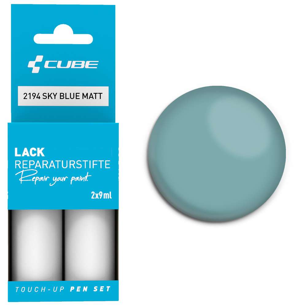 Cube touch-up pen set sky blue matt