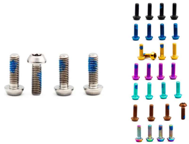 Oak components titanium screws m3x9 for sram lever bearings hope cover (4 pieces)