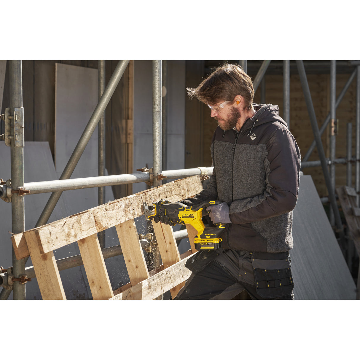 Stanley fatmax v20 18v borstelloze reciprozaag (zwart geel, accu en oplader niet inbegrepen)