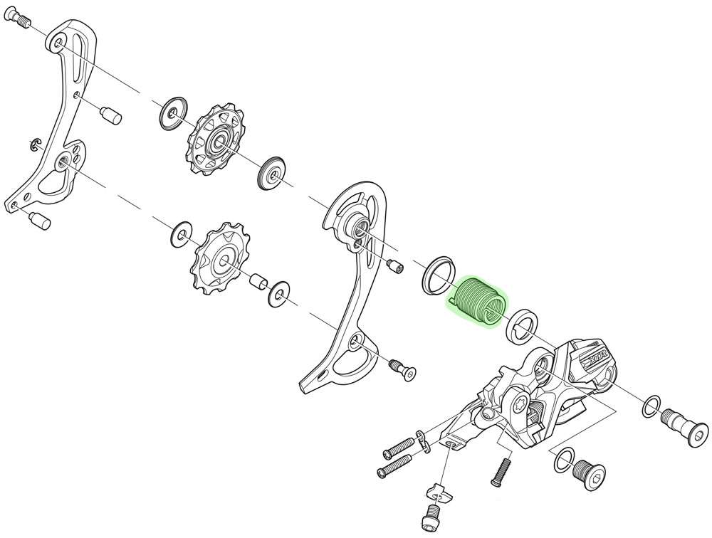 Shimano spring for xt xtr rear derailleur