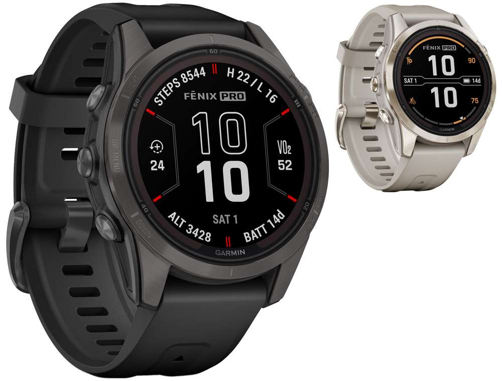Garmin fenix® 7s pro - sapphire solar 42mm edition - gps multisport smartwatch