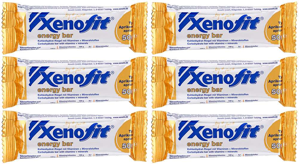 Xenofit energy bar apricot 6x50g