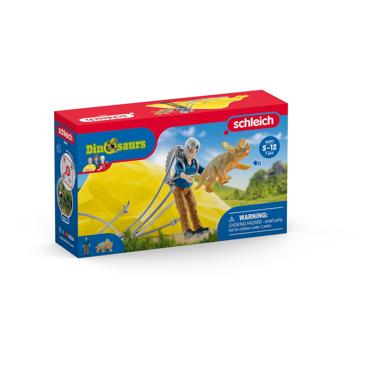 Schleich Dinosaurs Parachute Rescue Brigade 41471