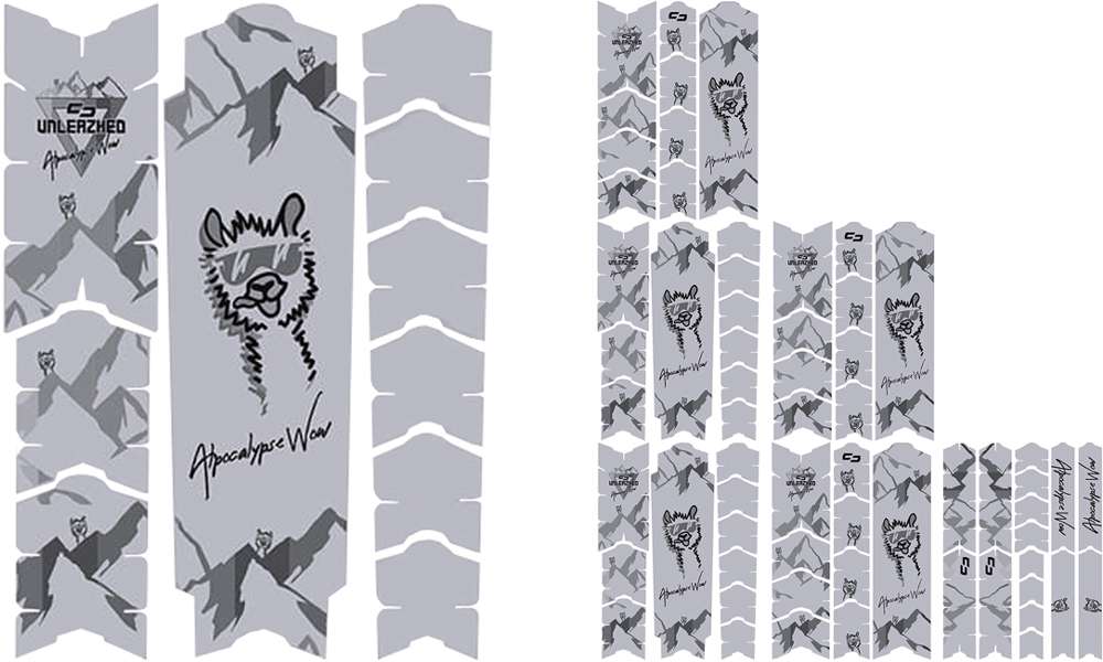 Unleazhed unscratch frame protector film - alpocalypse alpine rose samerberg black matt