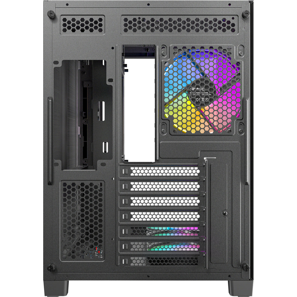 Caixa de torre midi argb curva Antec c5 (preta | 2x USB-A | 1x USB-C | vidro temperado)