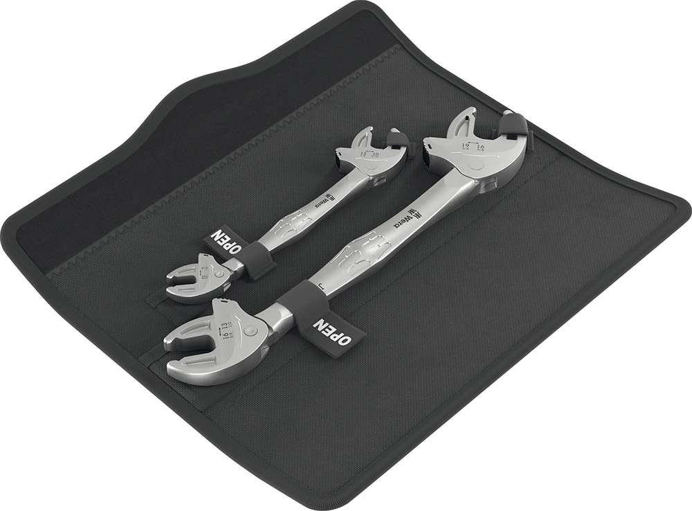 Wera 6006 joker 2 set 1 self-adjusting double open-end wrench sw 7 - 19mm 2-piece