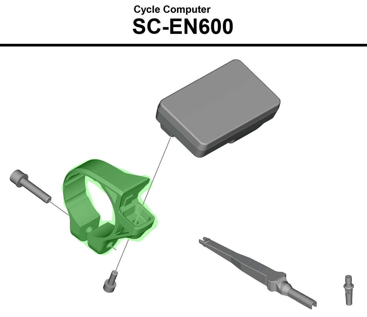 Shimano handlebar clamp for steps sc-en600 display