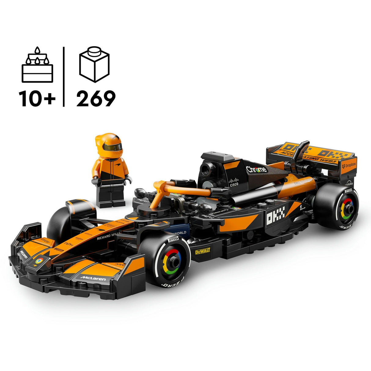 Lego Speed Champions 77251 Auto da corsa McLaren F1 Team McL38