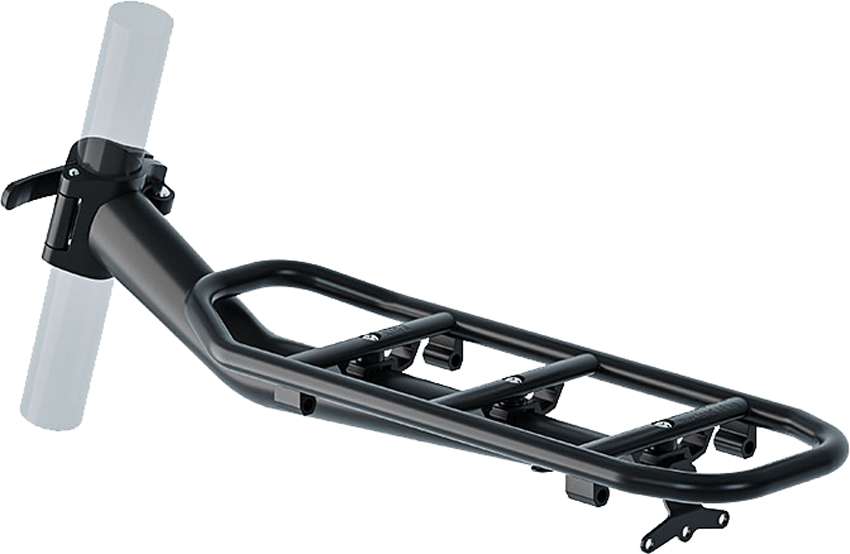 Racktime Clidit 2.0 Post à bagages Rack Black