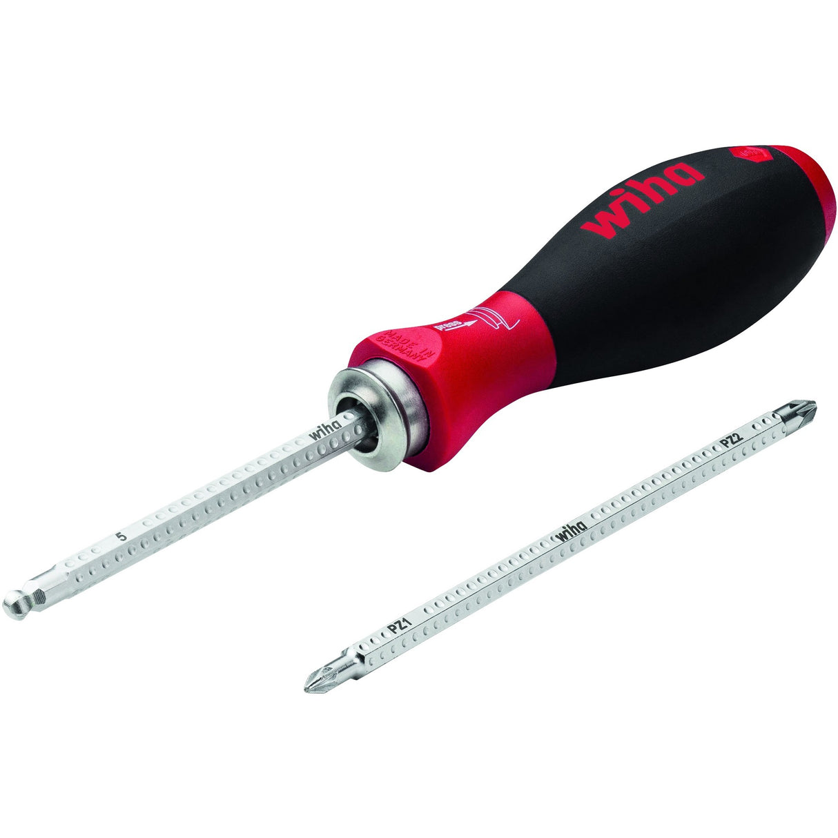 Wiha ruuvimeisseli vaihdettavalla teräsarjalla SYSTEM 6