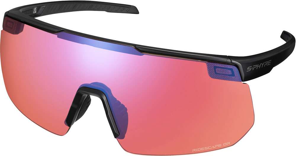 Shimano s-phyre 2 offroad matte black - sports glasses