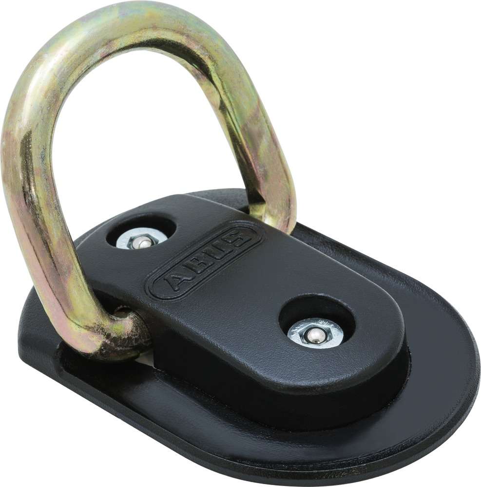 Abus WBA75 Wall-Floor Anchor Lock - Black, 14mm thick, extremely high resistance, suitable for chain lock #AbusWBA75