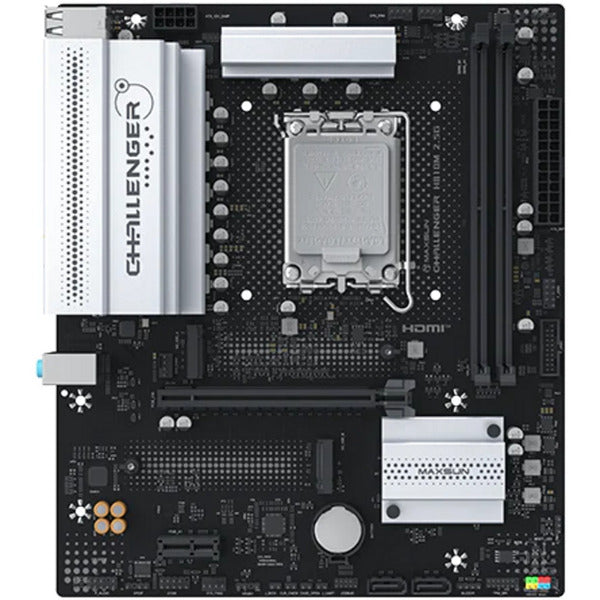 Maxsun ms-challenger h810m 2.5g socket 1851 moederbord (zwart, 2.5 gb-lan, sound, µatx)