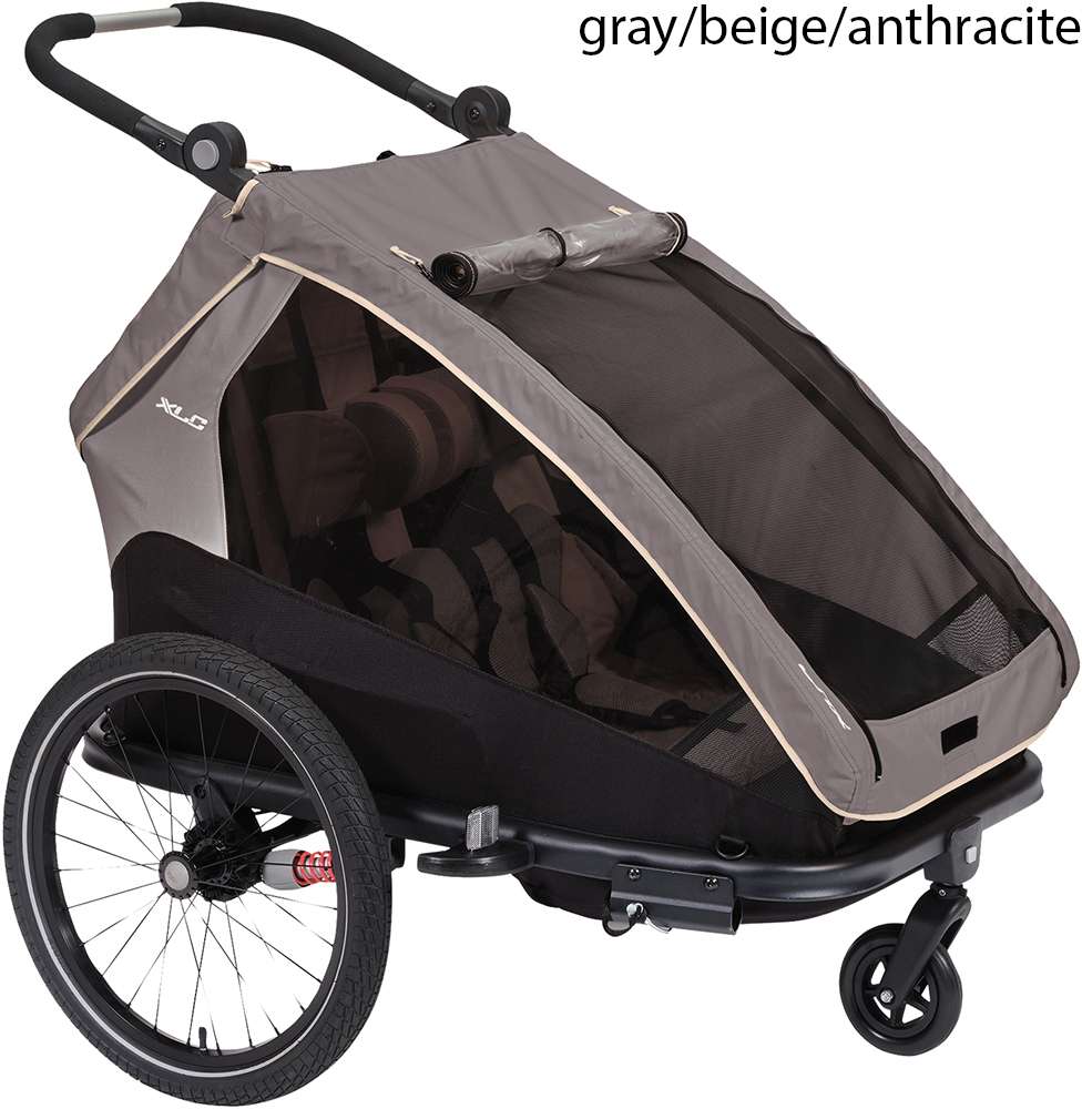 Xlc s bs-c10 duo two-seater child trailer