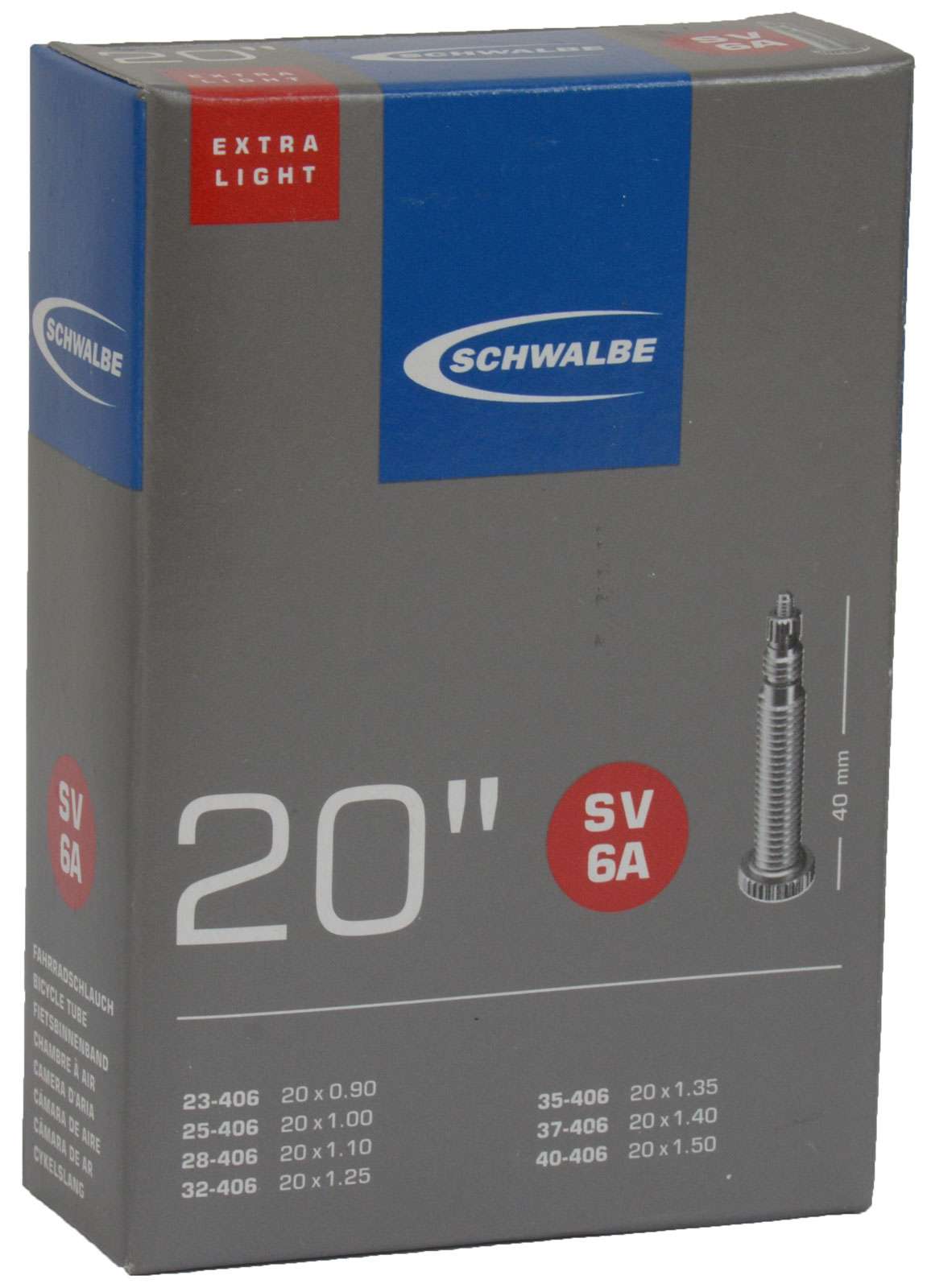 Schwalbe notranja cev 20 x 0,90-1,50 (23 40-406) FV 40 mm