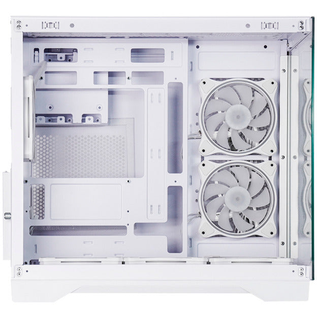 Kryt Chieftec Visio Midi Tower (bílý | 2x USB-A | 1x USB-C | RGB | tvrzené sklo)