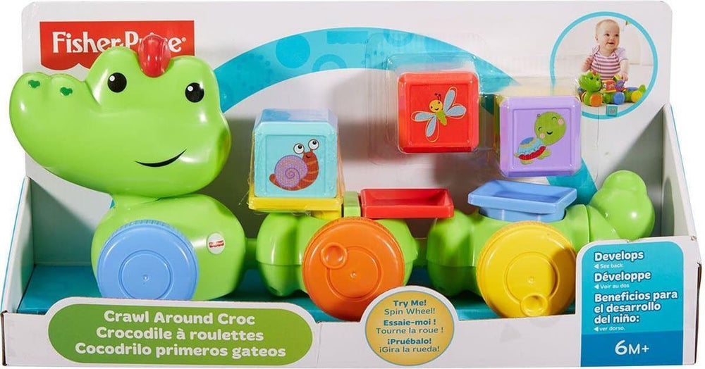 Mattel Fisher Price Silly Safari Crocodile with Play Cubes
