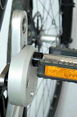 FOM Crank -Retirement Silver Universal de aluminio