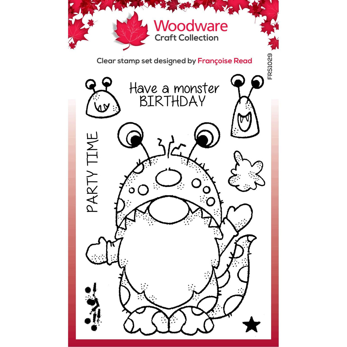 Woodware • clear singles stamp set monster gnome