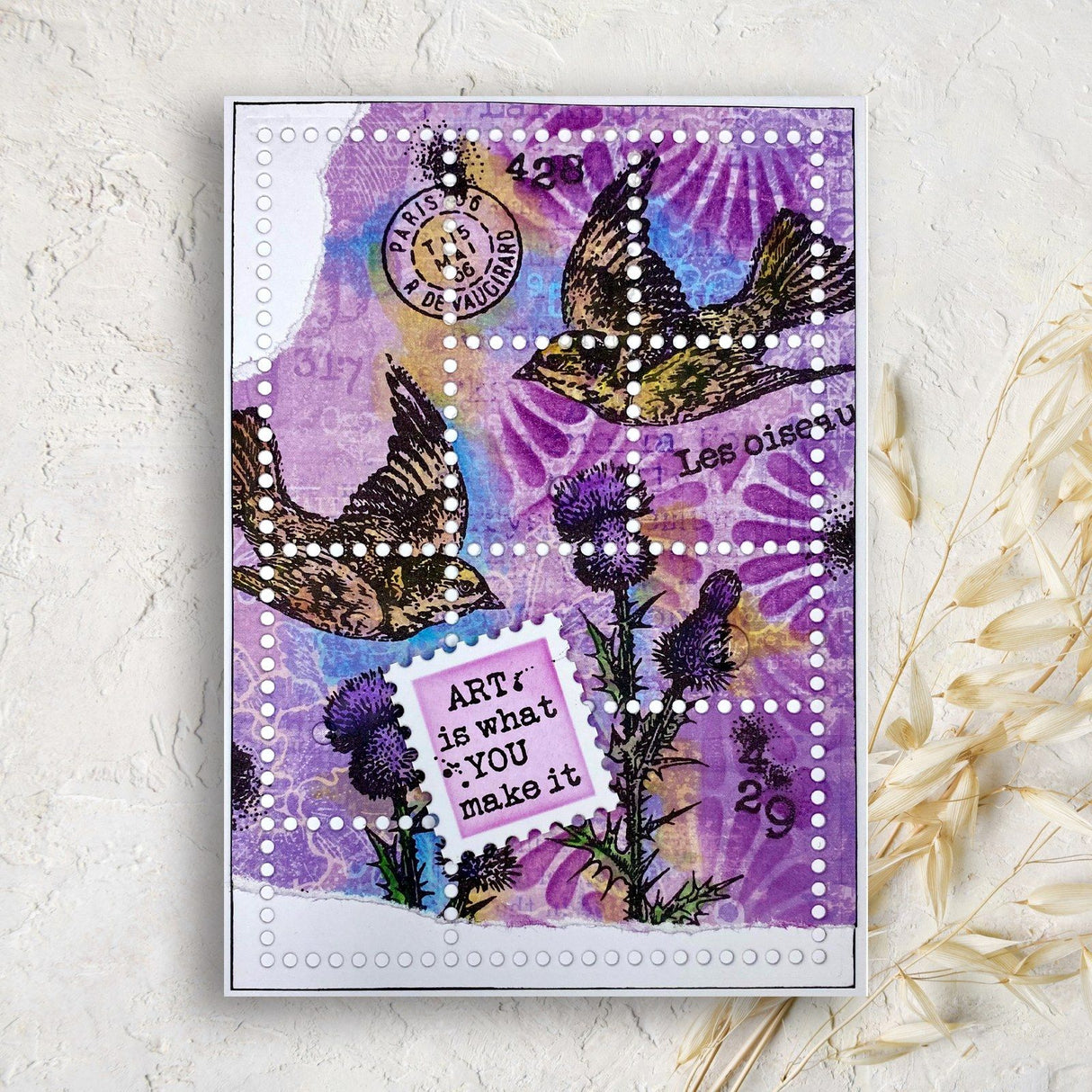 Woodware • clear singles postage stamp greetings