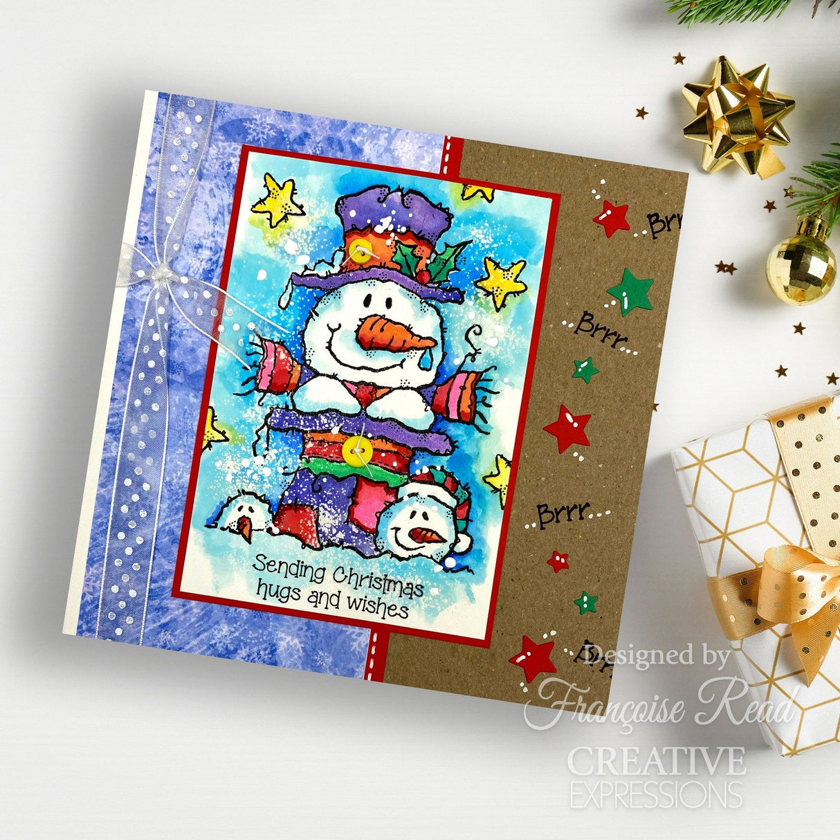 Woodware • clear singles stamp top hat snowman