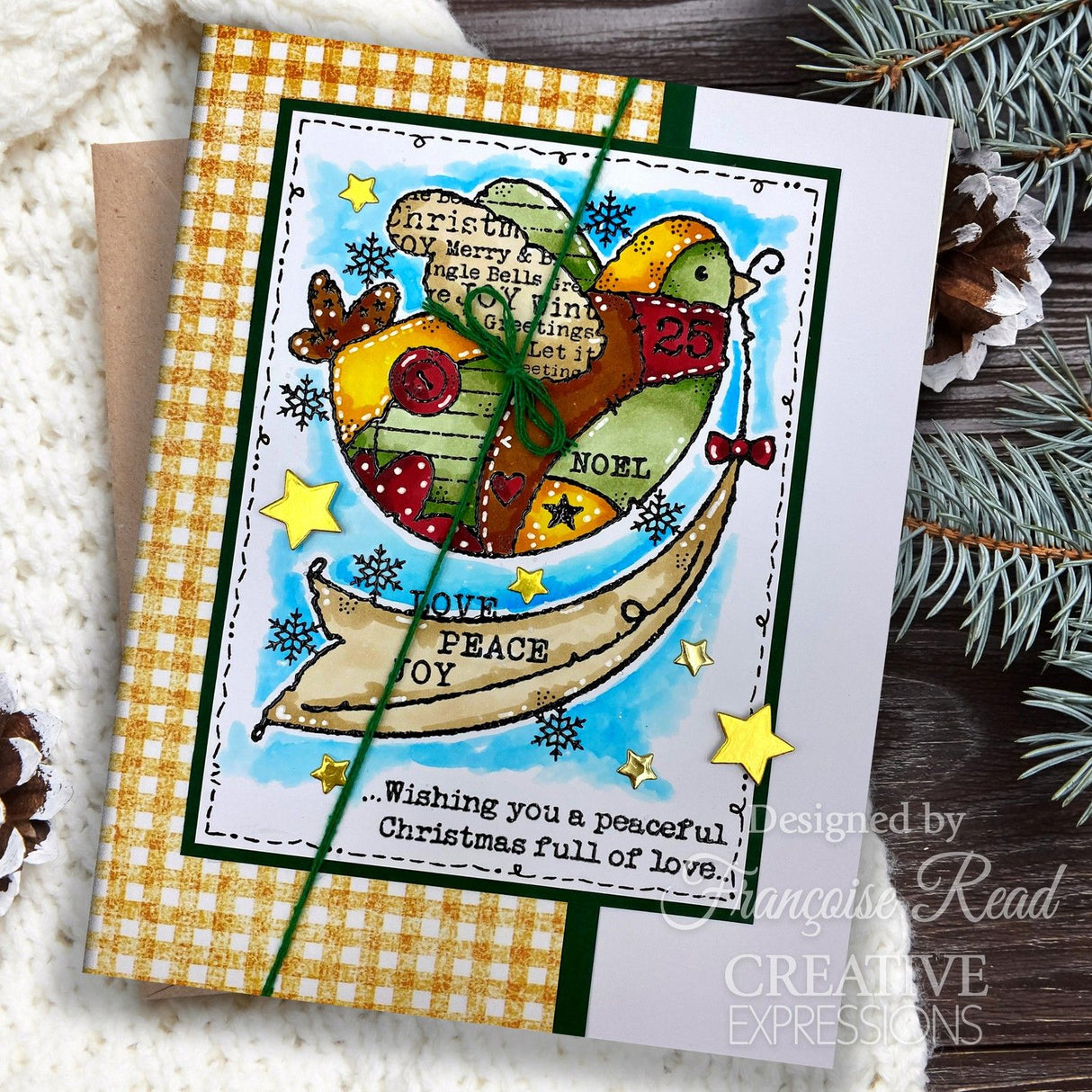 Woodware • clear singles peaceful dove 4 in x 6 in stamp set