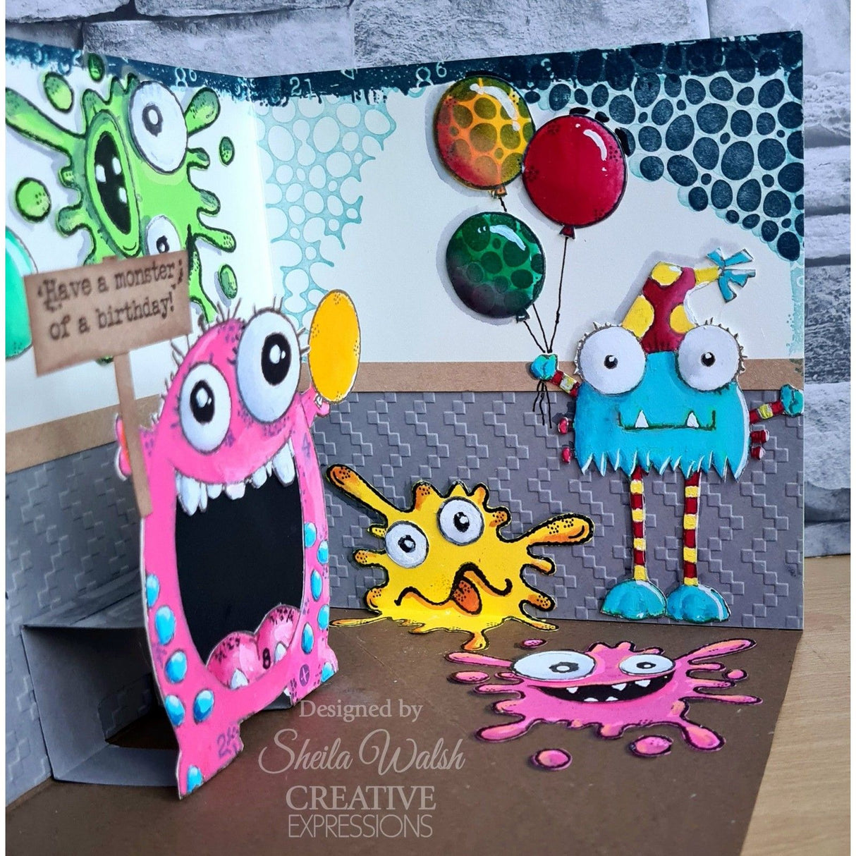 Woodware • clear singles blot monster stamp set