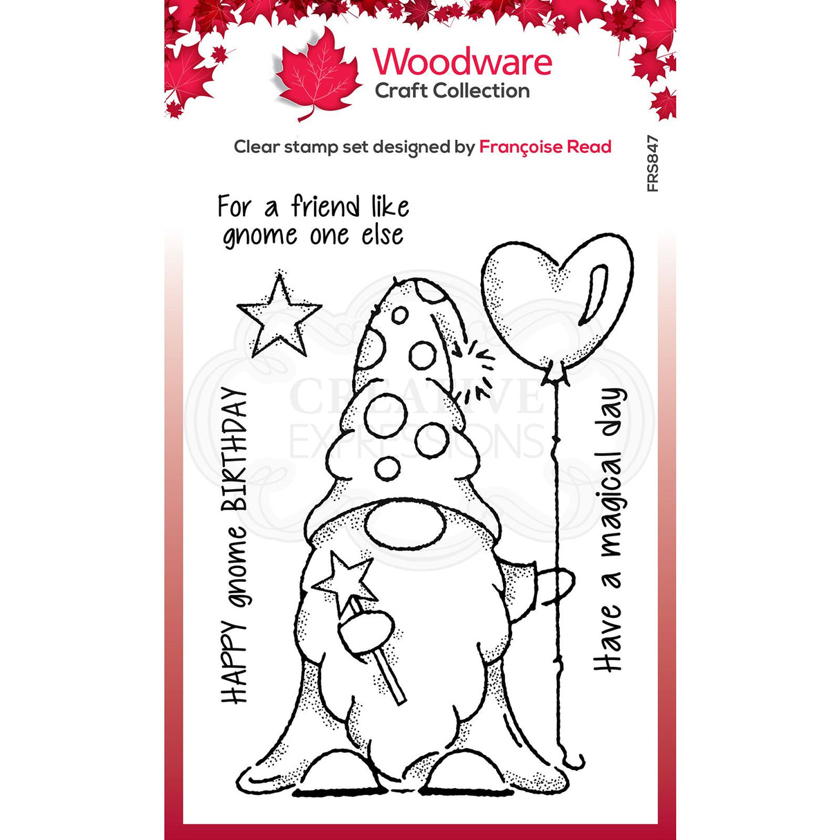 Woodware • clear stamp singles wizard gnome
