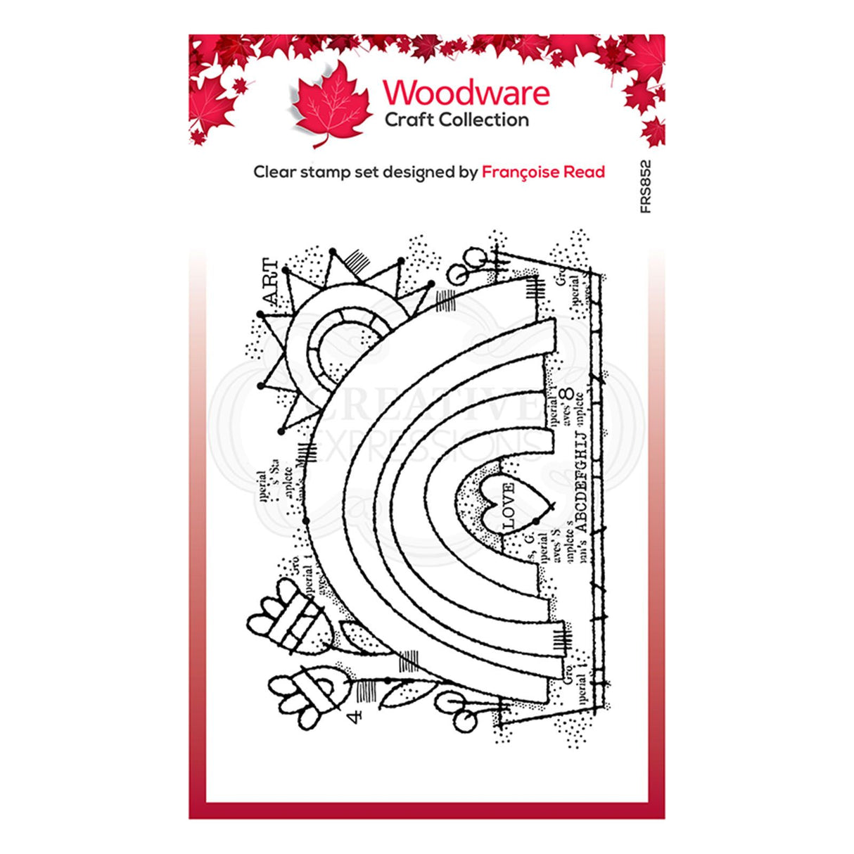Woodware • clear singles stempel garden rainbow